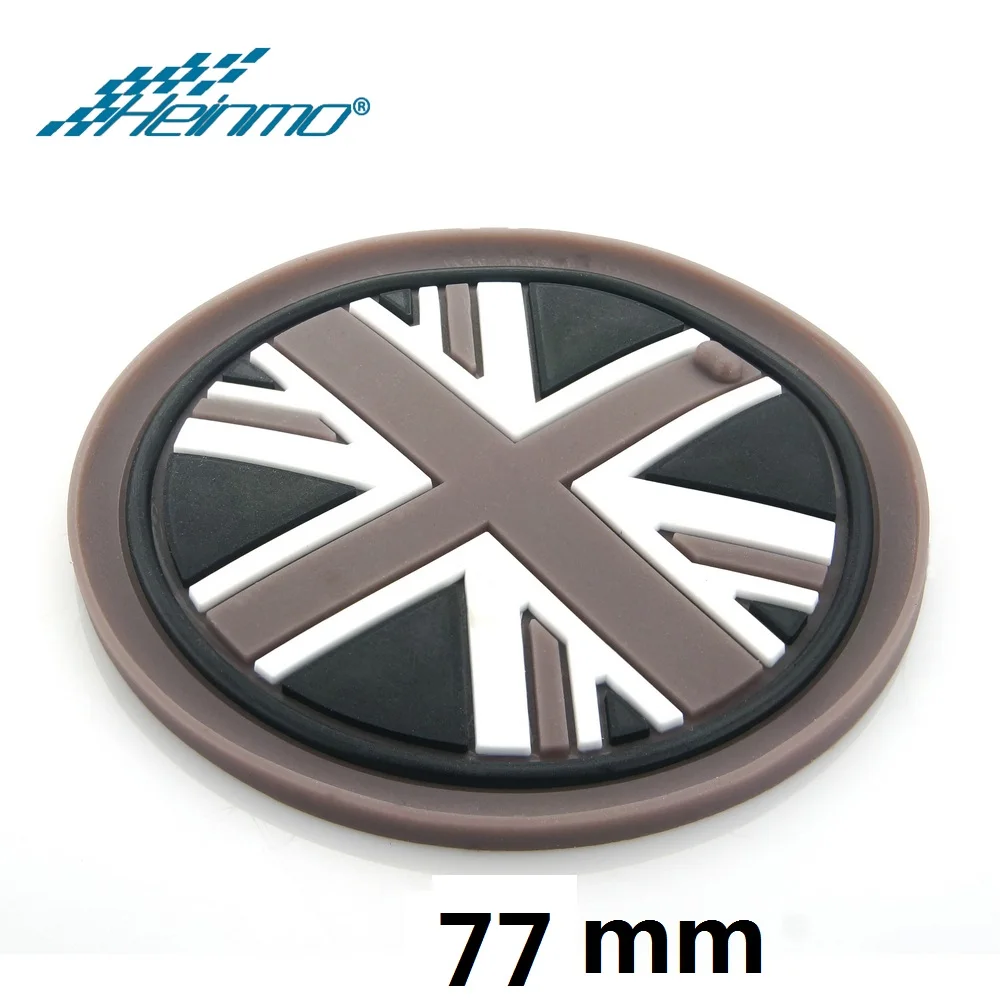 Для MINI Cooper S One JCW Countryman Clubman R50 R53 R55 R56 R60 F54 F55 F56 F60 автомобильные аксессуары наклейка держатель стакана воды коврик - Название цвета: Grey Jack 7.7cm