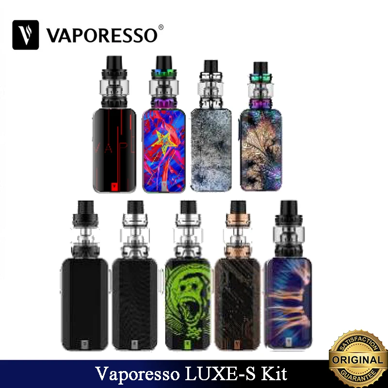 

Original Vaporesso LUXE S Kit E Cig 220W Luxe TC Box Mod 8ml SKRR S Tank QF Meshed QF Strip Coil Fit 18650 Battery VS Luxe Kit