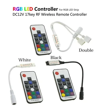 

DC12V 5V RGB LED Controller 17key RF Remote Control TV Backlight with Controller Factory