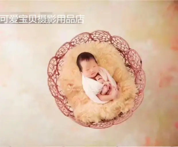 Реквизит для фотосъемки новорожденных железная корзина Рамка-аксессуар Fotografia аксессуары Infantil для студийной съемки малышей реквизит для фотосъемки