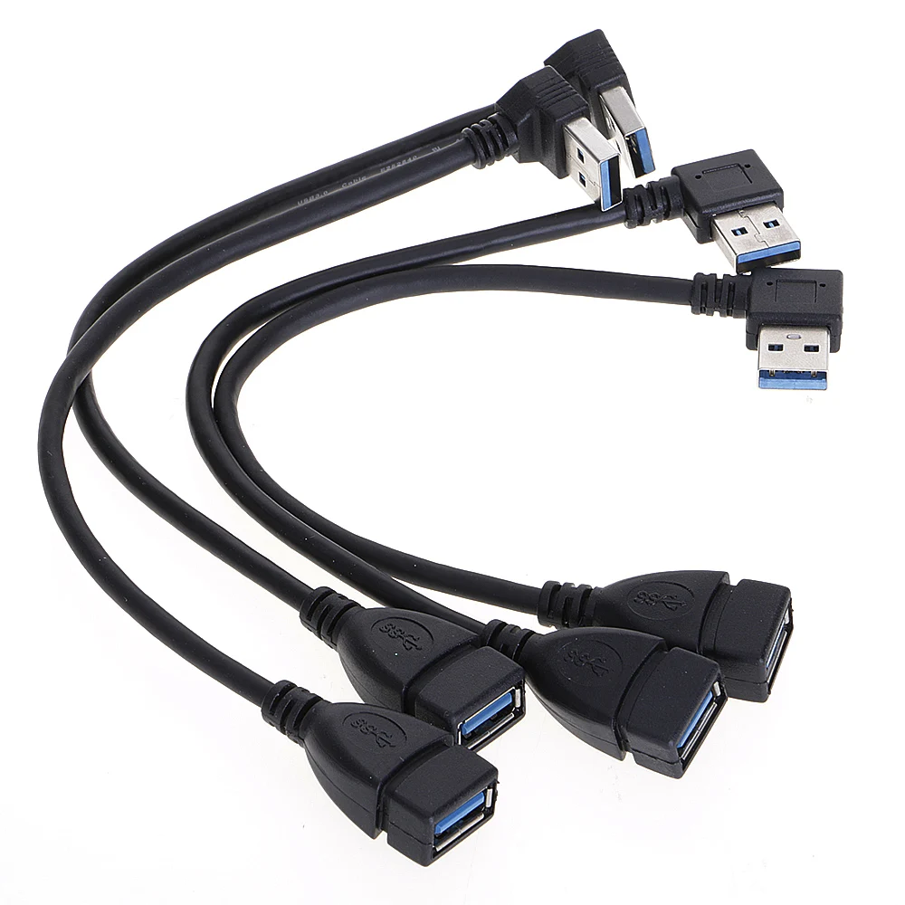 

USB 3.0 Cable Extension Male to Female Cable 90 Angle Up Down Right Left Cord