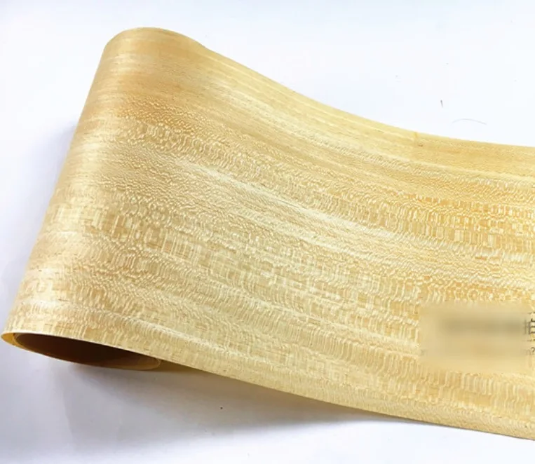 

2PCS Length:2.5Meter Width:15cm Thickness:0.25mm Solid Wood Veneer Loudspeaker Kin