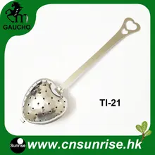 300 шт./лот многоразовая ручка сердце Чай фильтр-инфузор сито из нержавеющей стали Чай аксессуары Лидер продаж TI-21