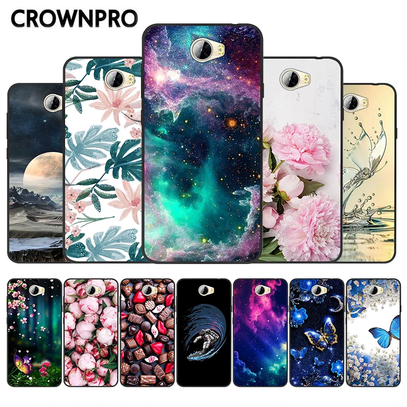 

Huawei Y5 2 Case Back Cover Honor 5A LYO-L21 TPU Silicone Black Funda Huawei Y6 II Compact Phone Case Soft 5.0" Y 5 II CUN-L21