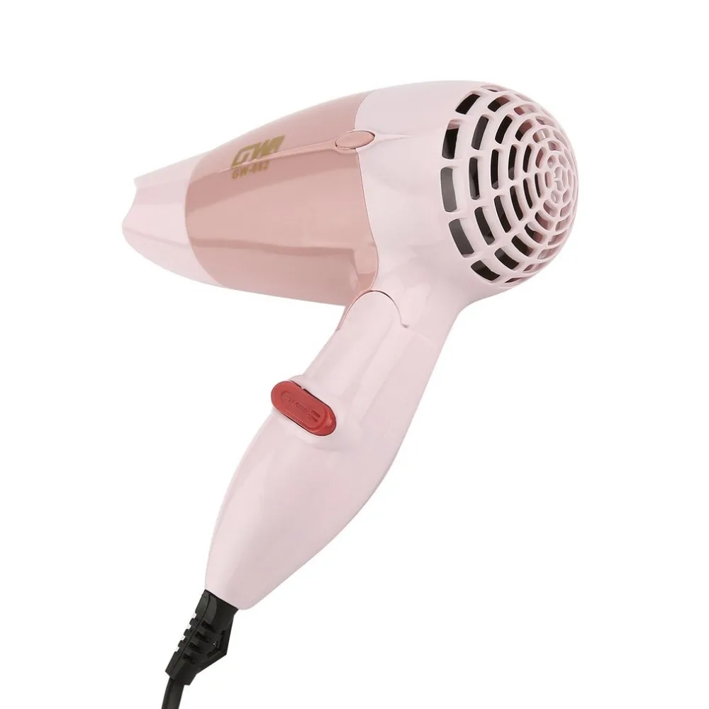 Мини-ФЕН 1000 Вт горячий ветер низкий уровень шума складной электрический фен для волос салонная укладка инструменты для путешествий домашнего использования GW-662
