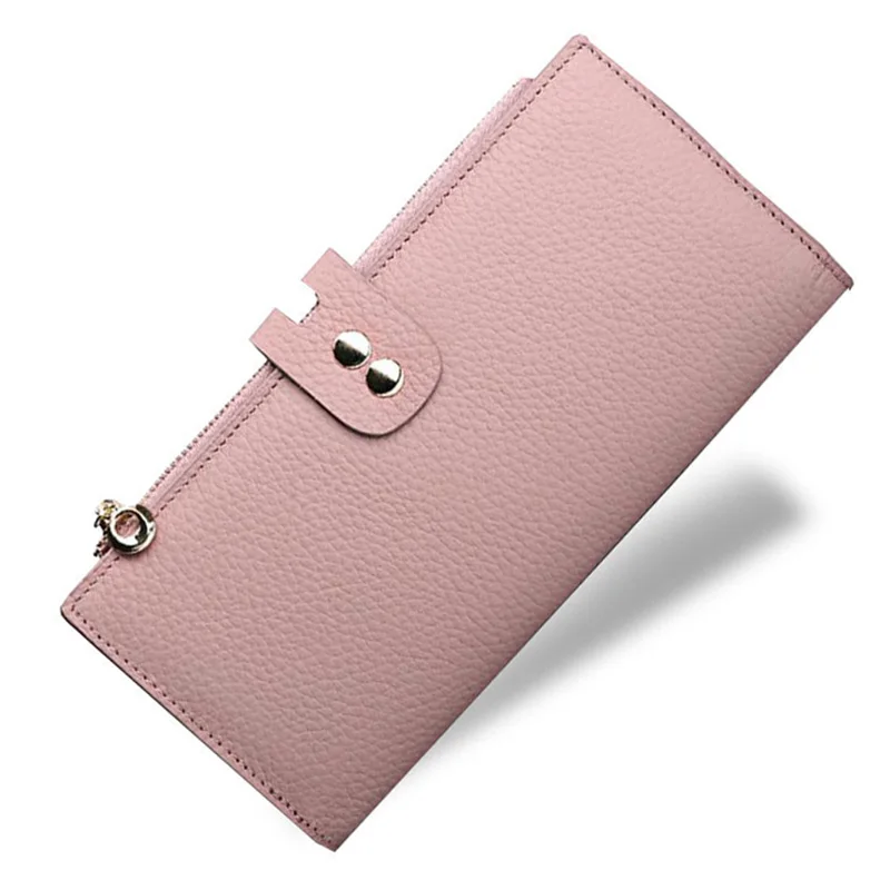LMS 2017 Litchi Pattern Long Leather Womens Wallets And Purses Fashion Zipper & Hasp Clutches Women Bag Phone Card Holder Wallet (16)