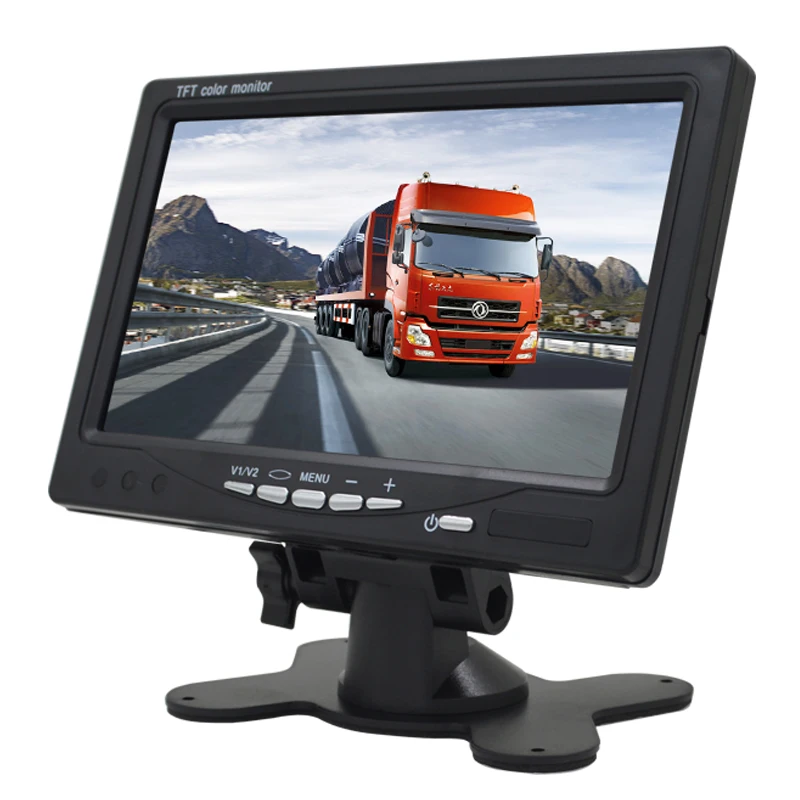 Мини цифровой 1024*600 7 дюймов ЖК-монитор CCTV камера наблюдения AHD аналоговый 3 в 1 безопасности ips монитор для видеокамеры