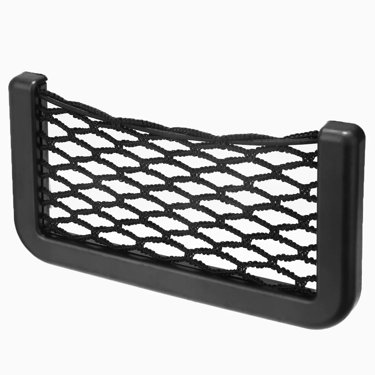 Mayitr 15*8CM Car Seat Elastic Phone Storage Net String Mesh Bag Phone Holder Ticket Pocket Universal