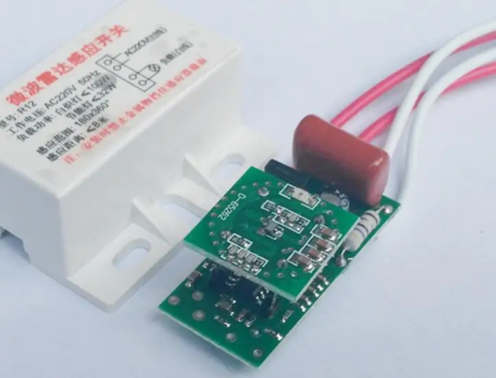 

10pc/lot Switch 220V 100W Auto IR Infrared Module Sensing Microwave Radar Body PIR Sensor Switch