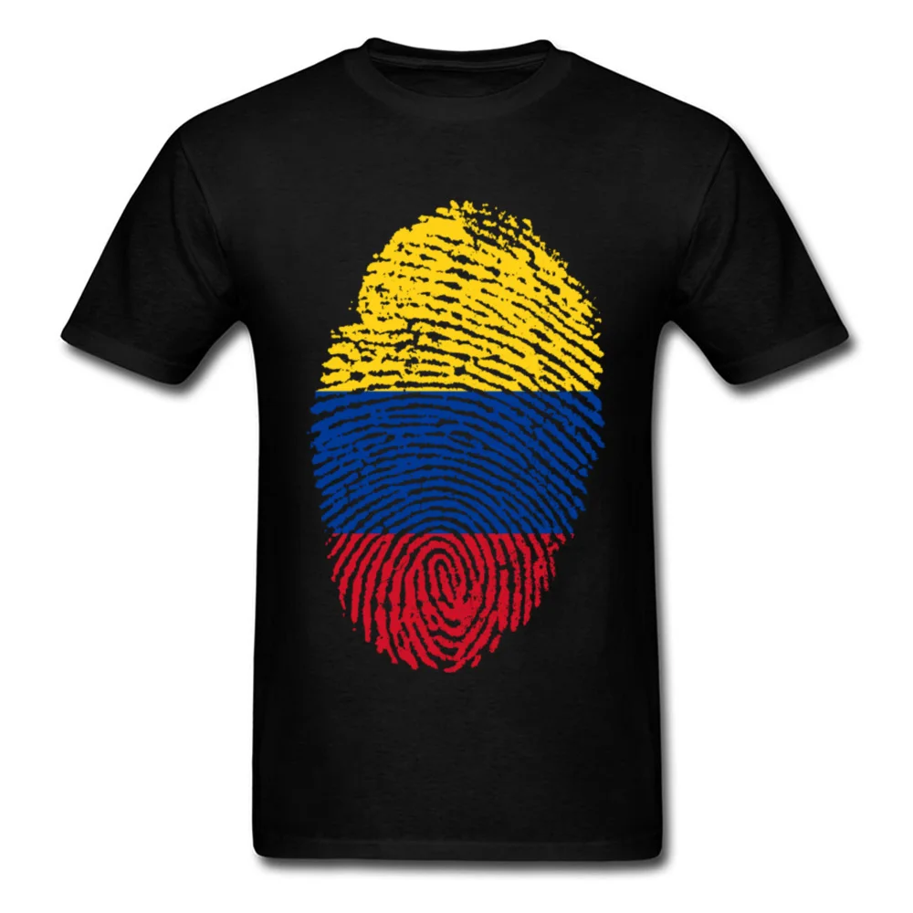 Colombia Flag Fingerprint_black
