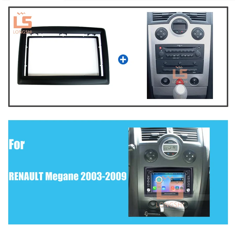 Maxiou singolo 2 DIN Radio stereo kit di installazione Trim Dash fascia Adattatore