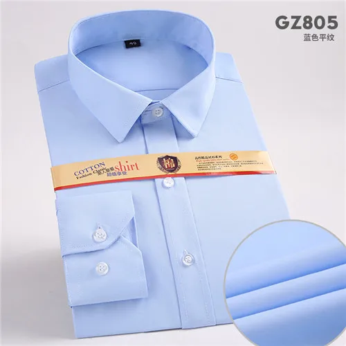 DAVYDAISY 8XL 7XL 6XL 5XL Мужская рубашка Новинка Весенняя полосатая Мужская Повседневная деловая рубашка формальная белая рубашка мужская DS301 - Цвет: GZ805