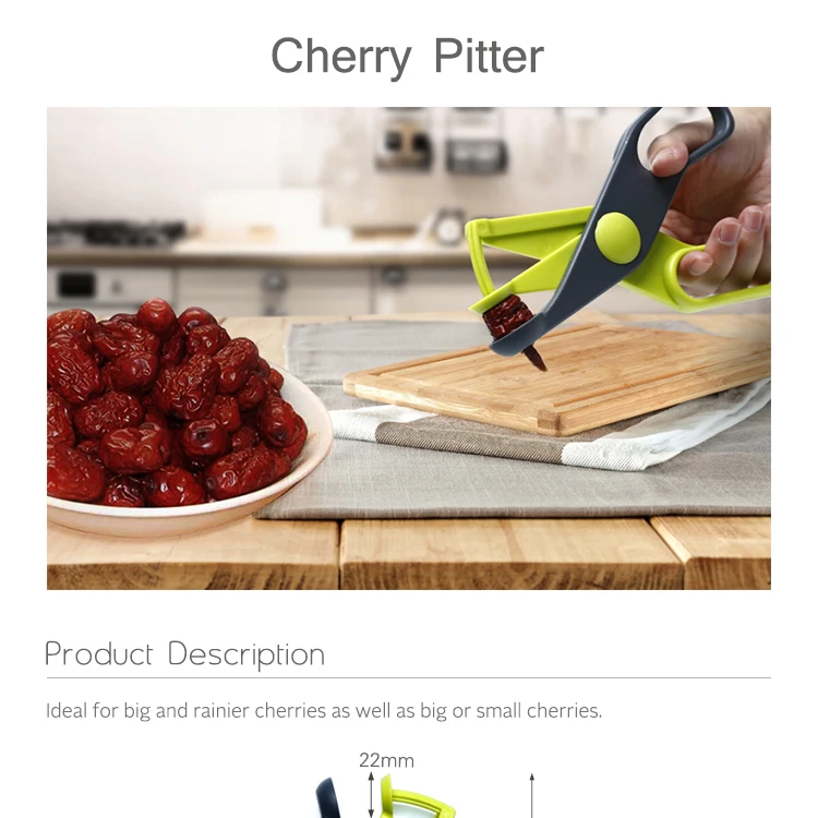 Wholesale Ergonomic Design Plastic Convenient Cherry Pitter With Only One-Handed Operation