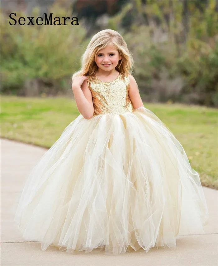 princess-cheap-flower-girls-dresses-for-weddings