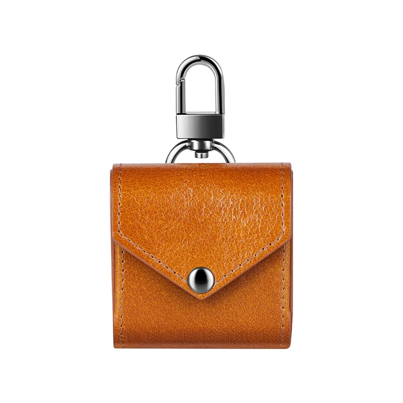 PU Leather Case For Airpods Business Luxury Cases For Air Pods Wireless Earpods Earphones For Apple Ear Pods Case With Strap (16)
