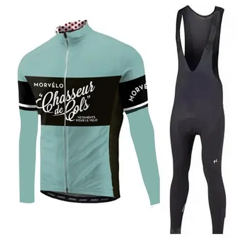 Pro team Morvelo с длинным рукавом Велоспорт Джерси Брюки Комплект Одежда для велоезды велосипед Джерси велосипедная одежда комбинезон костюмы - Цвет: 13