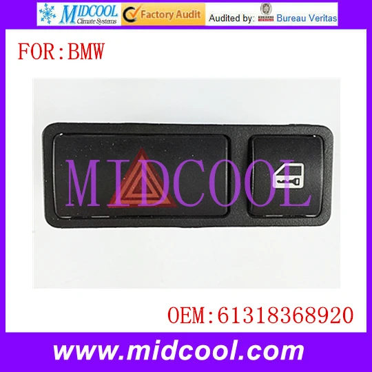 

New Emergency Hazard Flasher Warning Switch Door Lock Locking Swicth use OE NO. 61318368920 for BMW