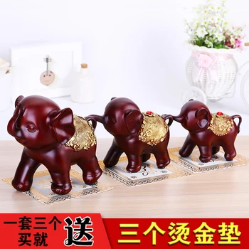 

Sambo auspicious Lucky Elephant jewelry ornaments Home Furnishing living room TV cabinet cabinet Decor wedding gift