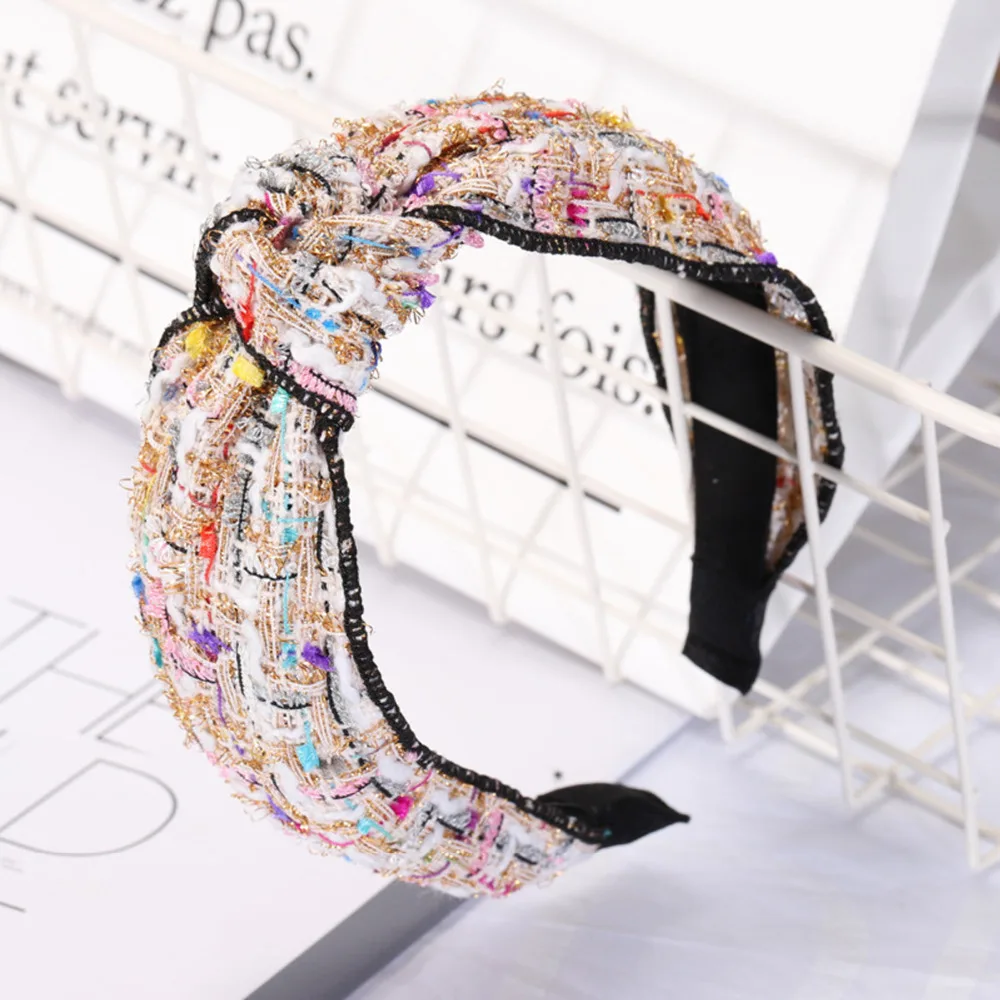 

Xugar Hair Accessories Korea Knotted Hairband Retro Elegant Headband Women Girls Hair Hoop For Lady Hairbands Headdress