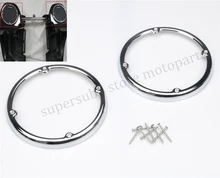 Хром Спикер Отделка Для Harley Touring FLHRC Road King Street FLT FLHT Electra Glide Ниже Обтекатели 83-12