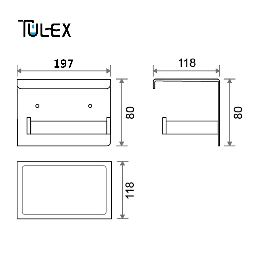 Tulex черный держатель для туалетной бумаги настенный с полкой для мобильного телефона SUS304 аксессуар для ванной комнаты из нержавеющей стали держатель для туалетной бумаги