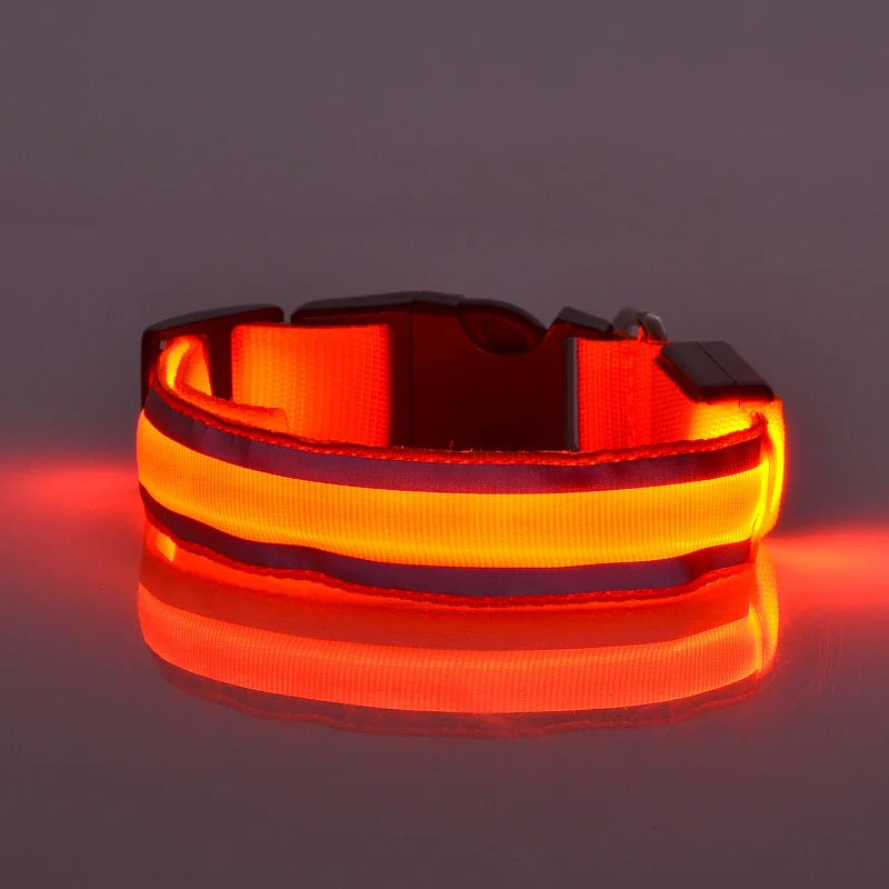 Reflective Dog Collar LED Light Pet Collars for Puppy Dogs Night