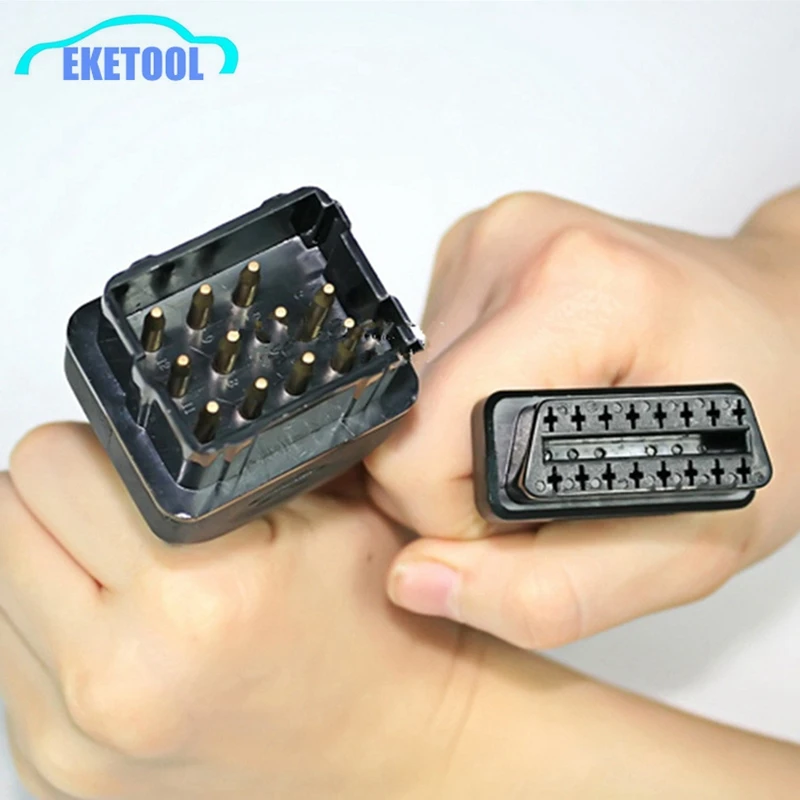 para coche xict OBD1 OBD2 conector OBDII hembra con Renault 12 pin raghuinstech.com