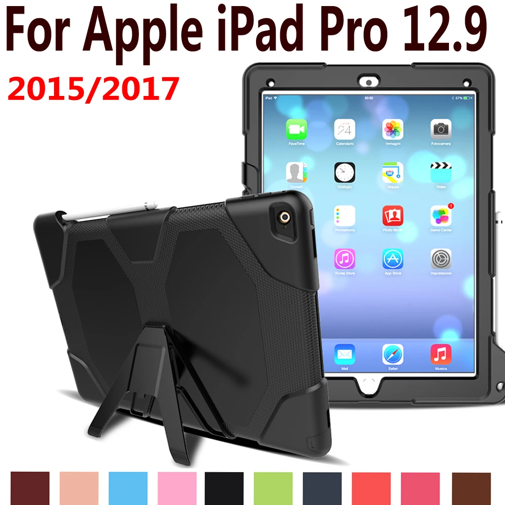 Защитный чехол для нового Apple iPad Pro 12 9 2017 Силиконовый противоударный сверхпрочный