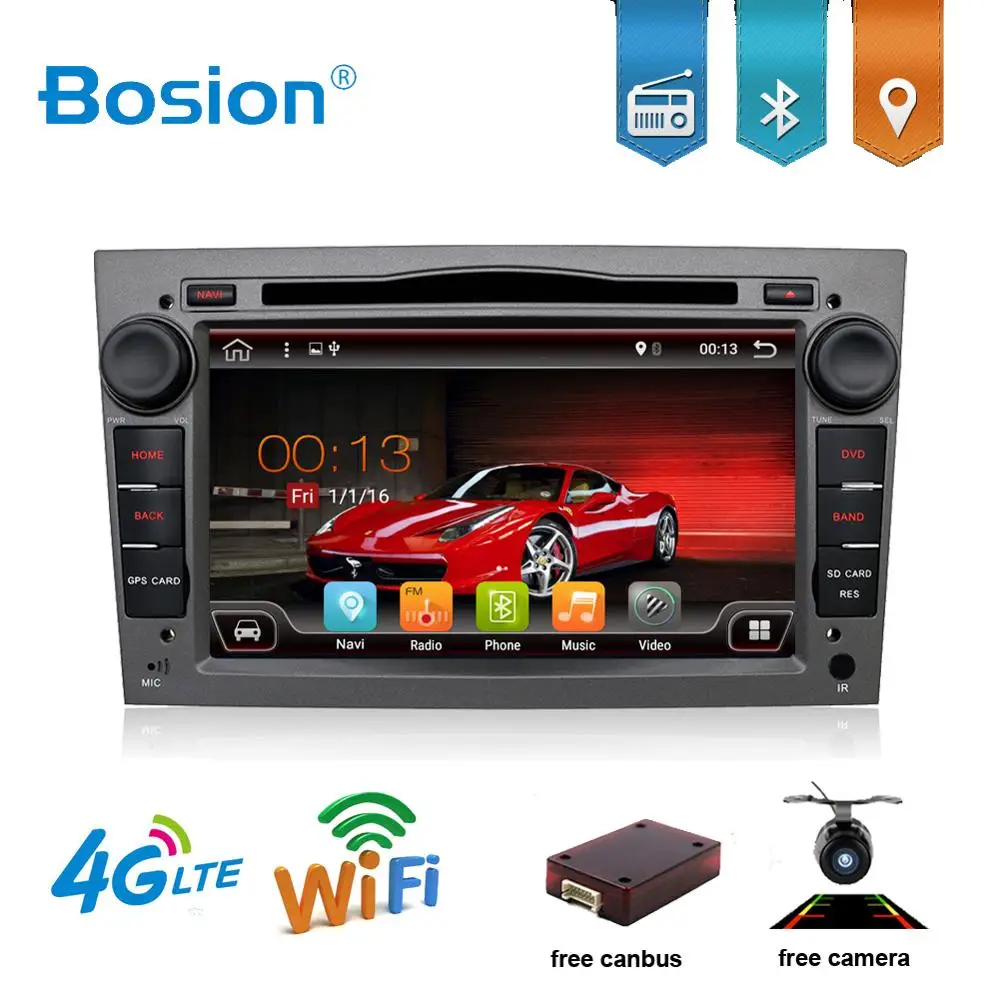 Bosion 2 din Android 9,0 Автомобильная Мультимедийная лента рекордер gps dvd-плеер для Opel Astra H Vectra Corsa Zafira B C G BT wifi 4G+ 64G