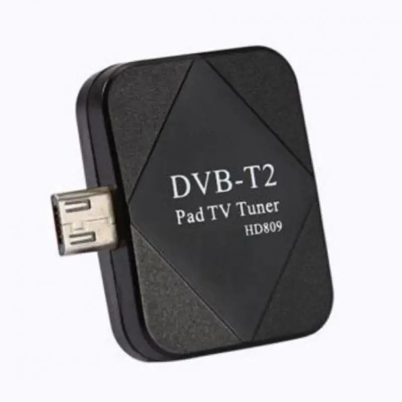 Черный мини-приемник+ антенна DVB-T2 DVB-T Мини ТВ-приемник автоматический поиск каналов для Android смартфонов и планшетов
