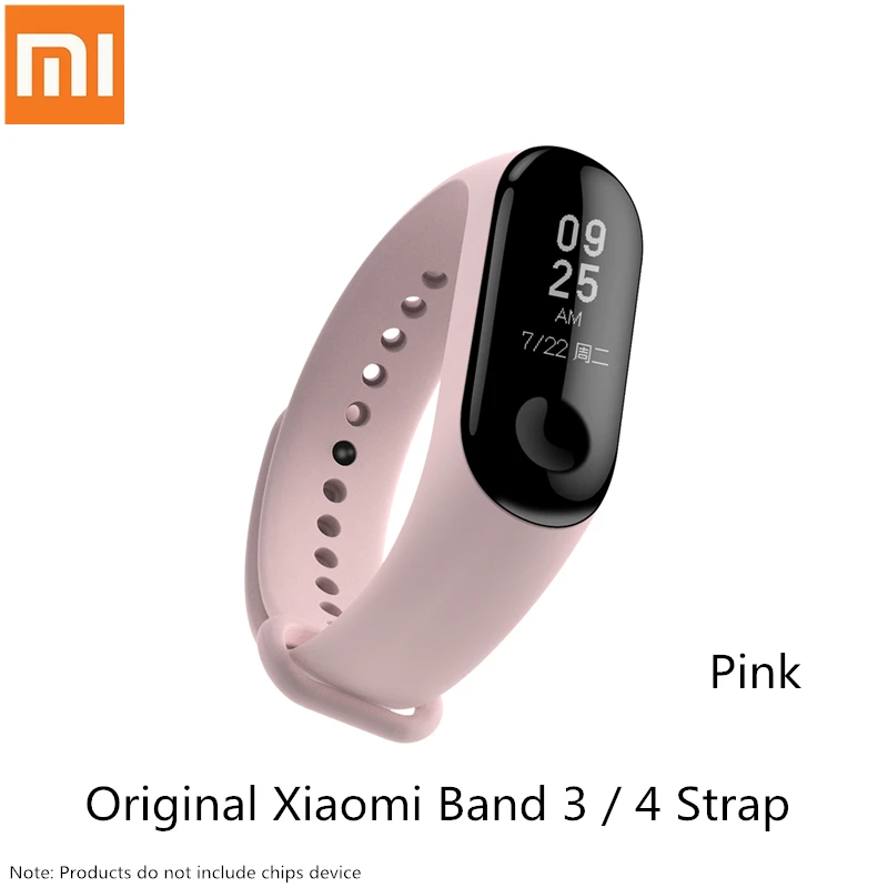 Xiao mi силиконовый сменный Браслет ремешок для Xiaomi mi браслет miband 4 3 BAND 4 ремешок для зарядки - Цвет: Pink Strap