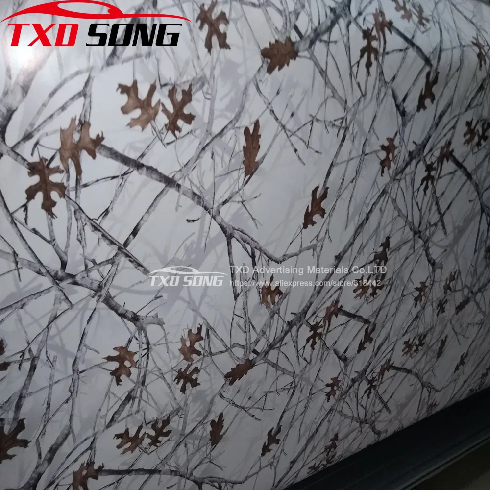 

Premium quality Realtree Camouflage Car Vinyl Wrap Sticker Real Tree Leaf Digital printing Tree Camo car vinyl sticker