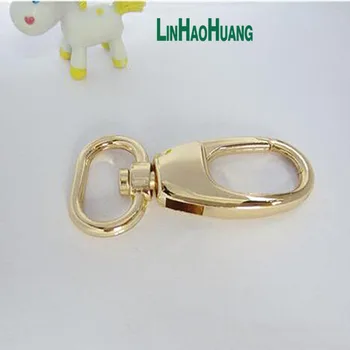 

25pcs/lot 52mm Light gold Alloy Swivel Clasps Snap Key Hooks DIY Key Chain Ring Free Shipping 2017073002