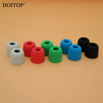 DOITOP 2pair T400 4.9mm Memory Foam Earphone Ear Pads Earpad Earplug Sponge Ear Cups In-Ear Earbuds Earpiece Bud Tips Eartips