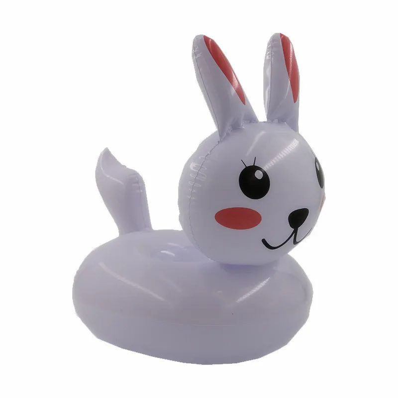 

12 Pieces / Pack ! Inflatable Rabbit drink floats Inflatable Rabbit Cup Holder Pool Party Inflatable drink floats Cup Holder