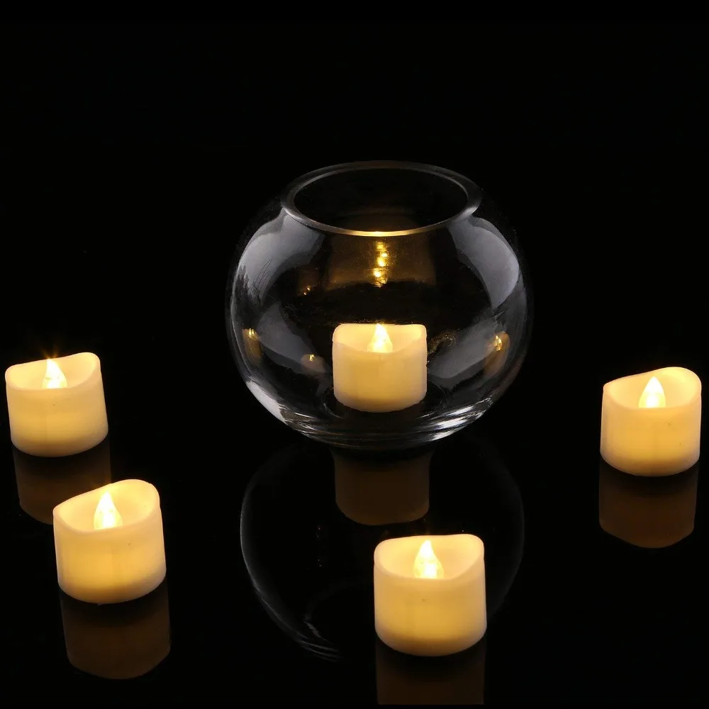 

Electric Fake Candle 12-pack Bulb Battery Operated Flameless LED Tea Light for Seasonal & Festival Celebration