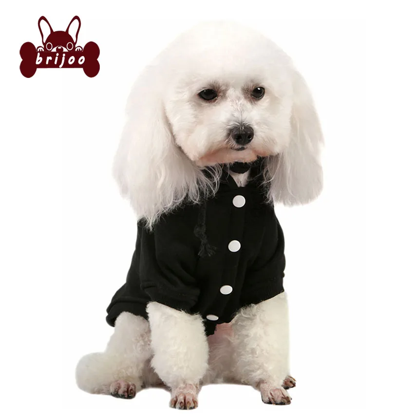New hooded cotton sweater simple dog solid color button clothes autumn and winter manufacturers wholesale