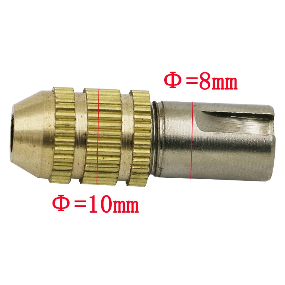 10Pcs Mini Brass Drill Bit Electric Motor Shaft Clamp 0.5mm-3.2mm Power Tool Accessory Fixture Chuck With Allen Wrench Drill Bit
