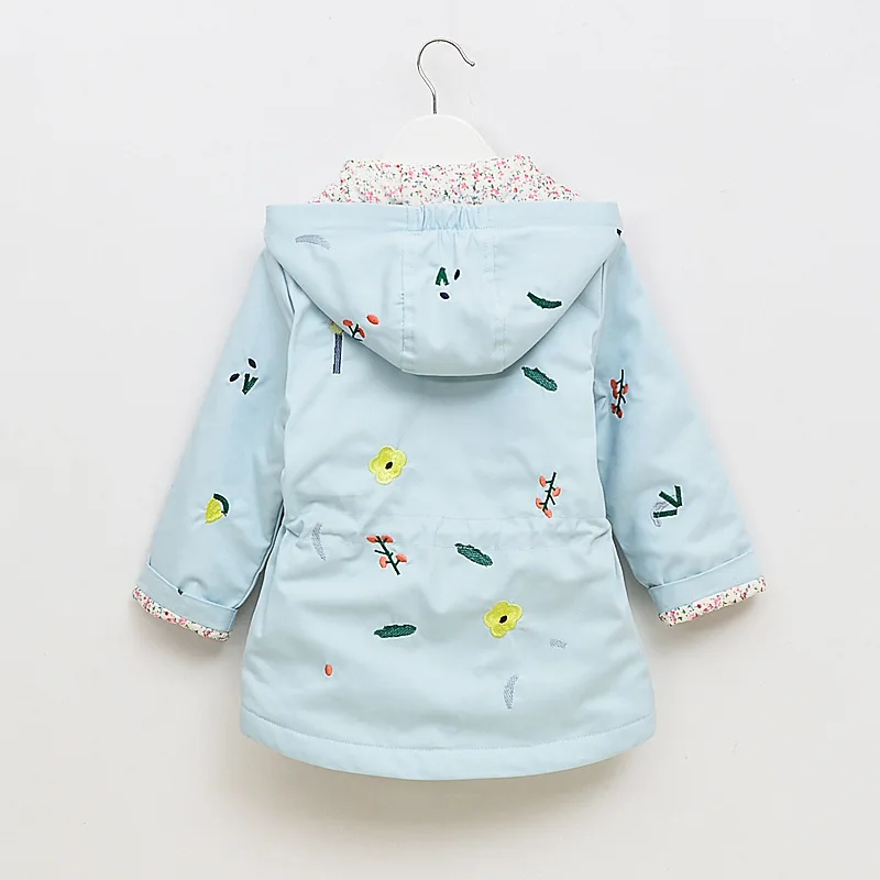 Children Winter Girls  Adjustable Waist Belt Outwear & Coats