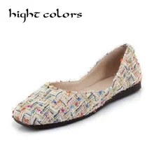 Черные и белые женские туфли на плоской подошве с цветочным принтом; повседневные туфли-оксфорды на хлопковой ткани с круглым носком; балетки для женщин; балетки на плоской подошве; размер 43