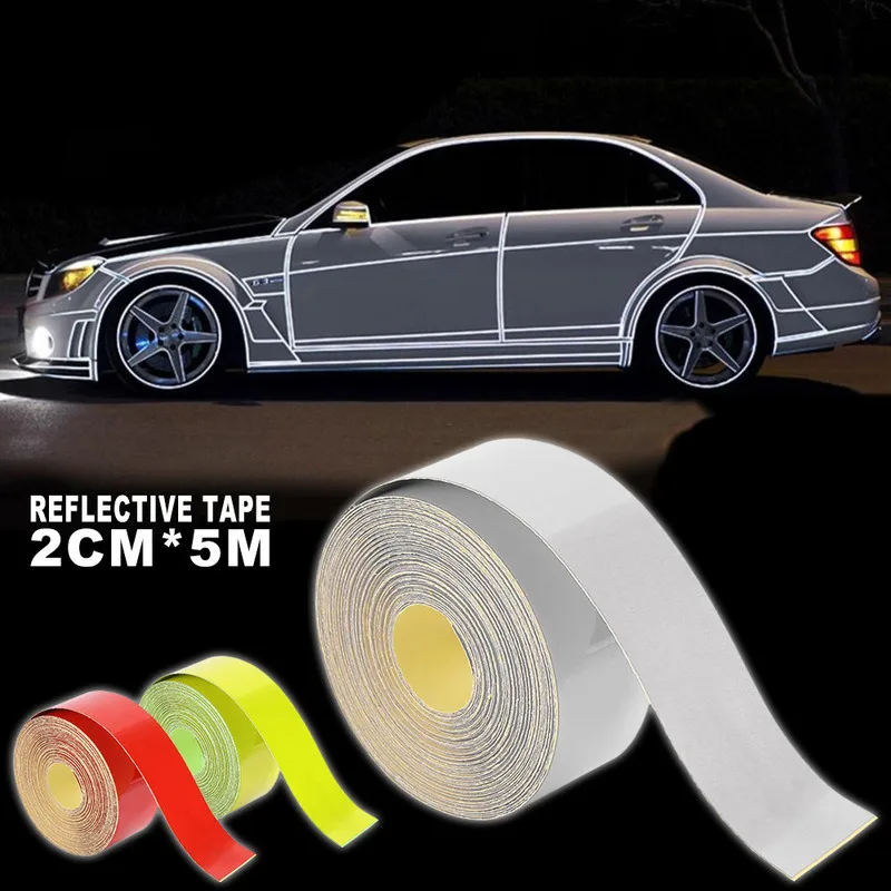 

5 Meter Car DIY Reflective Stripe Car Body Rim Self-Adhesive Sticker Tape Auto Motorcycle Bike Decorative Stickers