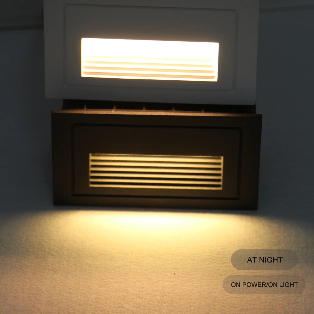 indoor and outdoor IP65 waterproof stair wall light, led step lamp 2W input AC85-265V warm,cool white