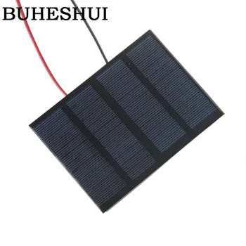 

BUHESHUI 12V 1.5W Epoxy Solar Panels Polycrystalline Silicon DIY Battery Power Charge Module 115x85mm Mini Solar Cell With Wire