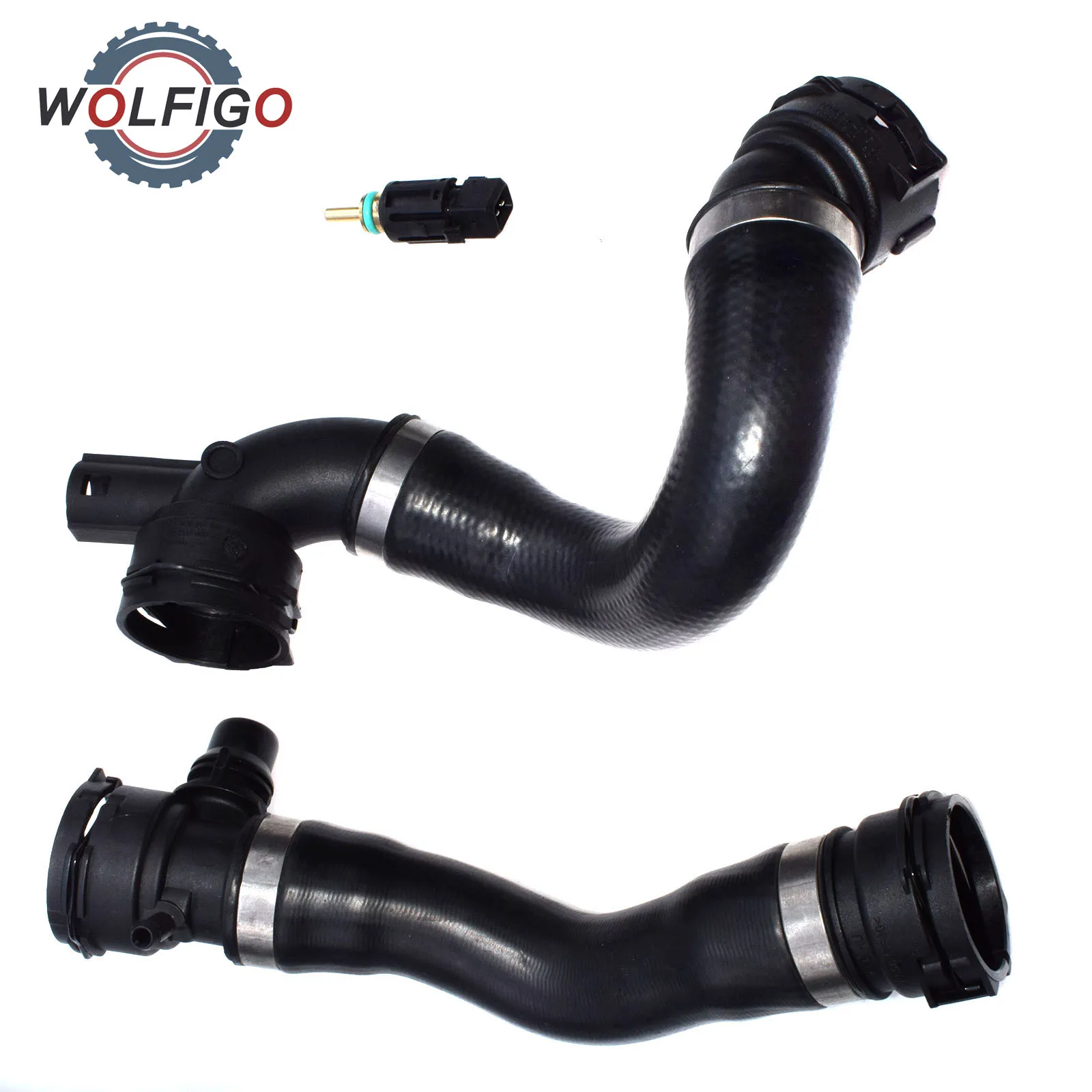 

WOLFIGO Upper Lower Radiator Hose For BMW E90 E92 128i 323i 325i 328i 330xi 17127531581 3192220022 11706292500 11706291259