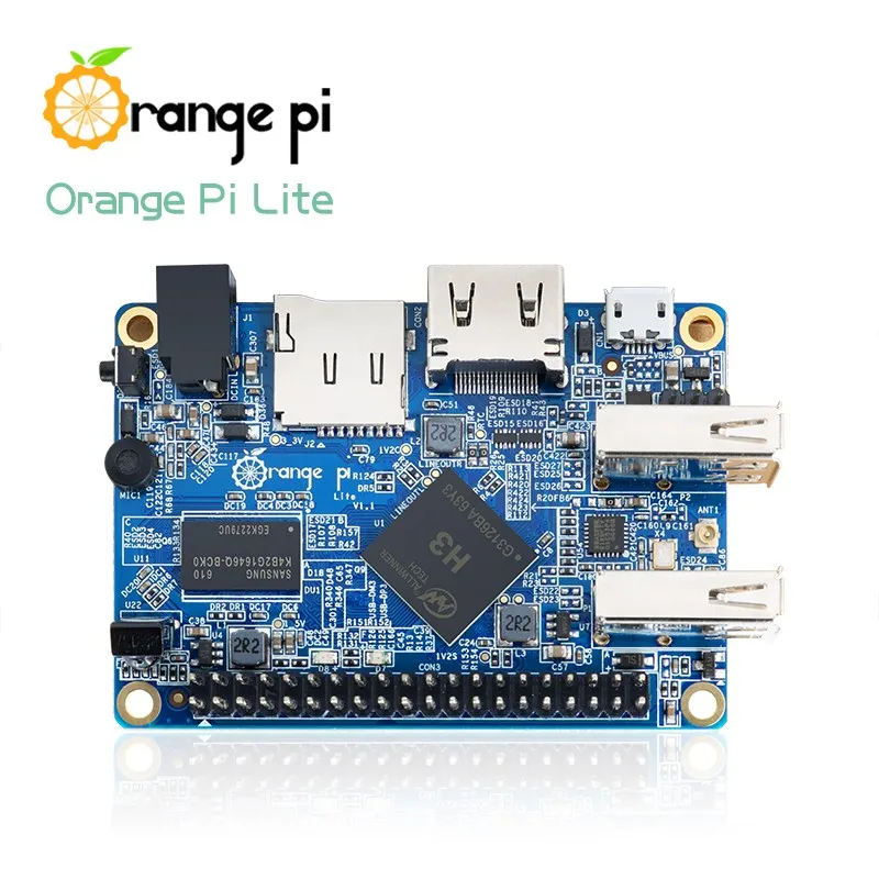 Оранжевый Pi Lite SET2: OPi Lite 512MB+ прозрачный ABS Caes Поддержка Android, Ubuntu, Debian