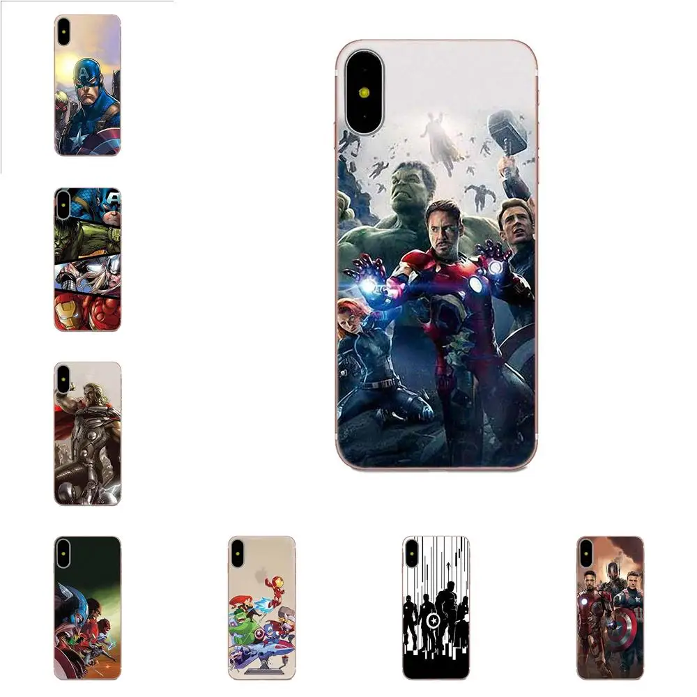 

Marvel The Avengers Stickers For Xiaomi Redmi Note 2 3 3S 4 4A 4X 5 5A 6 6A Pro Plus Soft Fashion Cell Case