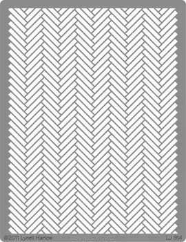 

Dreamweaver stencil embossing metal stencil LJ 914 Herringbone