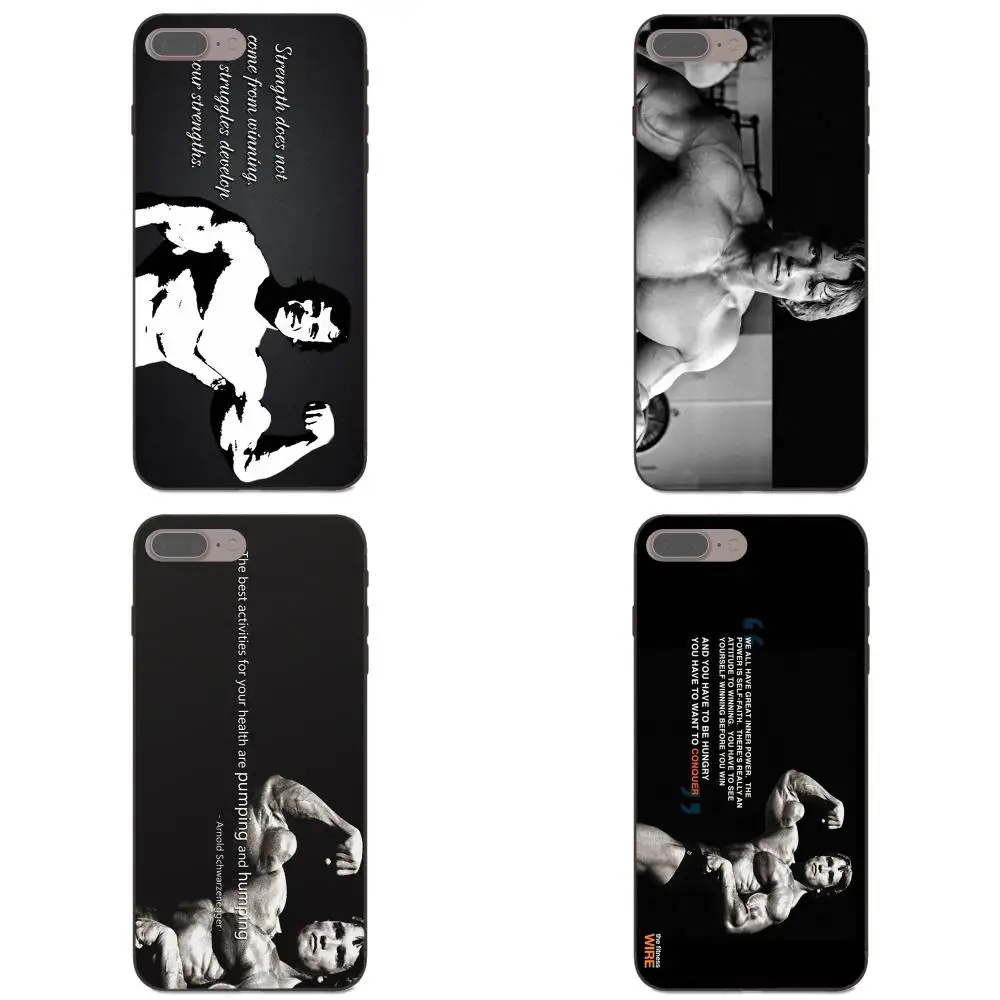 

For Huawei Honor Enjoy Mate Note 6s 8 9 10 20 Lite Play Pro P smart Soft Stylish Case Arnold Gym Motivation Schwarzenegger