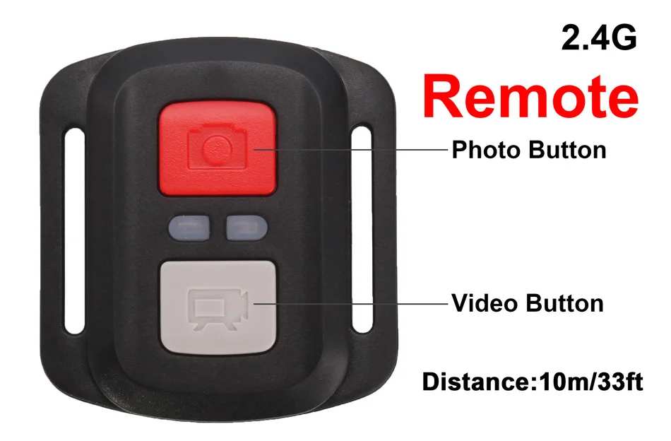 TOPYHD 2.4G RC pour caméra d'action, EKEN sport cam h9r