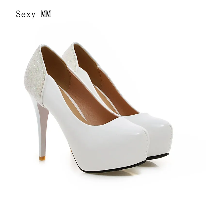 Women High Heel Shoes Platform Pumps Woman Thin High Heels Party Wedding Shoes Ladies Kitten Heels Plus Size 34 - 40 41 42 43 Women High Heel Shoes Platform Pumps Woman Thin High Heels Party Wedding Shoes Ladies Kitten Heels Plus Size 34 - 40 41 42 43